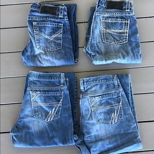 Set of Men’s Cinch and Rock&Roll Denim Jeans